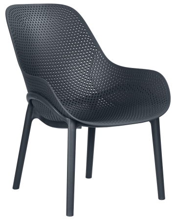 Набор 4 шт Кресло LONZO, антрацит (GR-12) с УФ-защитой