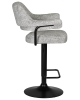 Стул барный CHARLY BLACK светло-серый твид LEO04