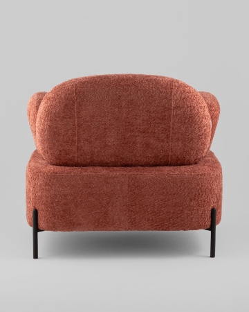 Кресло Кэнди ткань букле коралловый