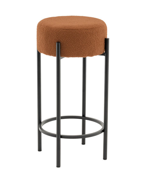 Стул барный Беккет букле терракотовый