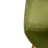 Стул BREEZE (mod. 4724) вельвет и металл, 44х53х87 см, зеленый и натуральный