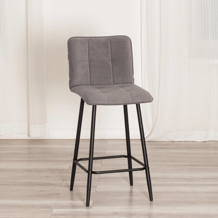 Полубарный стул Бари серый
