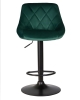 Стул барный LOGAN черный зеленый велюр MJ9-88
