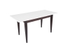 Стол Квадро 1200*700+300, столешница белая, ножки венге