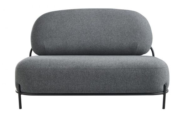 Диван SOFA 06-02 (2-х местный) серый HE512-11