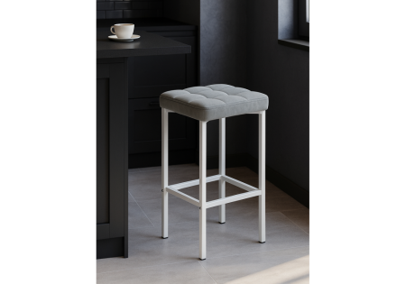 Барный стул Лофт мадера 20, белый матовый