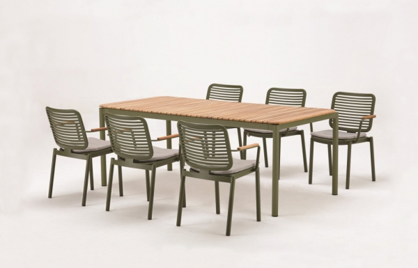 Комплект металлической мебели Tagliamento Armona зеленый