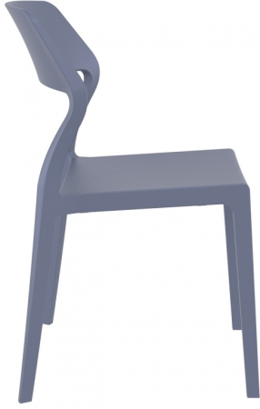 Стул пластиковый Siesta Contract Snow темно-серый