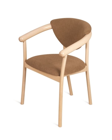 Кресло венское "Виенна" беленый дуб, коричневый М08