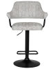 Стул барный CHARLY BLACK светло-серый твид LEO04