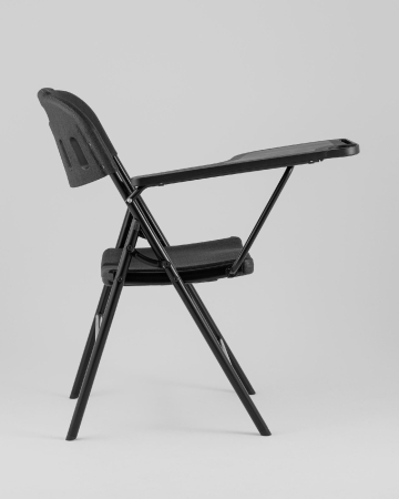 Стул складной банкетный со столиком черный