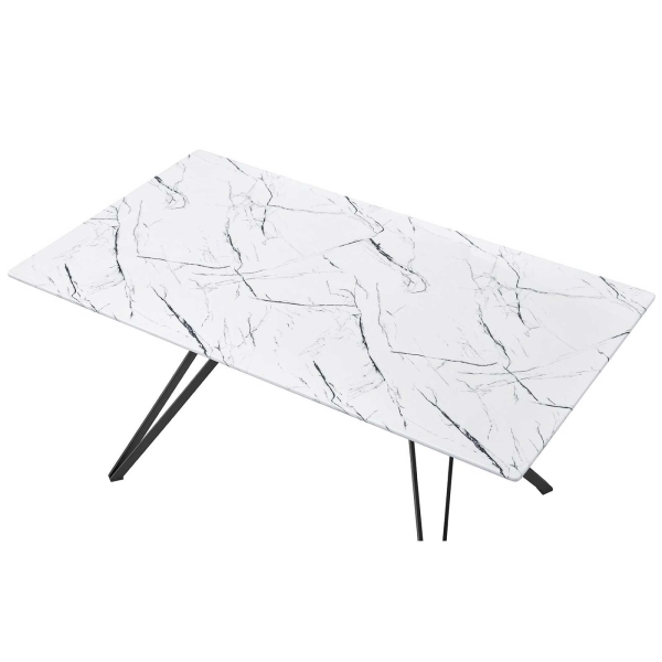Стол MARBELLA FSD1943 белый мрамор FV2666