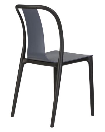 Набор 4 шт Стул обеденный ADAM, черный и серо-голубой