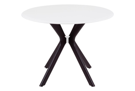 Стол Пекин нераздвижной 1000*1000 белый, венге