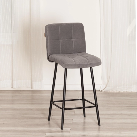Полубарный стул Медео серый