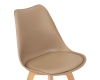 Стул обеденный JERRY SOFT ножки светлый бук сиденья бежевый GR-03