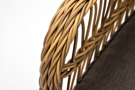 "Цесена" кресло плетеное из искусственного ротанга, соломенный