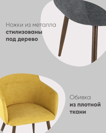 Стул Кинг желтый