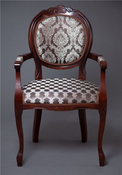 Кресло "Милорд-12" темный орех, патина