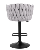 Набор 2 шт Стул барный LEON, серая ткань (LAR 275-17)