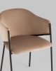 Стул Brace велюр капучино