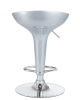Стул барный BOMBA серебристый металлик