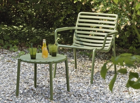 Столик пластиковый журнальный Doga зеленый