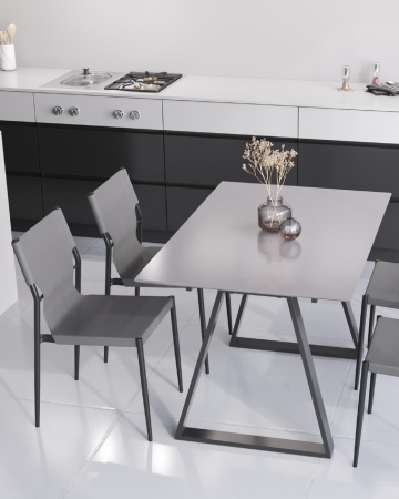 Стул обеденный West серый 4 шт.