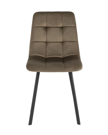 Стул Chilly велюр коричневый с металлическими ножками