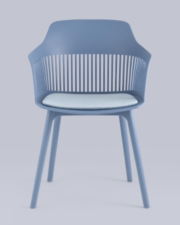 Стул Crocus с подушкой голубой