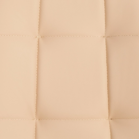 Стул обеденный Asti бежевый, экокожа и металл, мягкое сиденье, без подлокотников