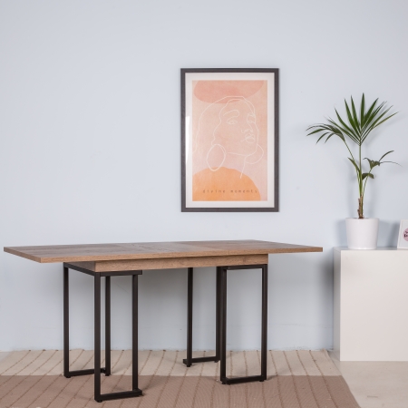 Стол раскладной обеденный Loft 120 дуб табак