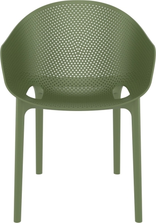 Кресло пластиковое Sky Pro оливковое