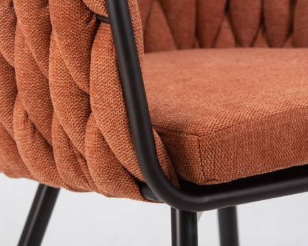 Набор 2 шт Стул обеденный MATILDA, оранжевая ткань (LAR 275-27)