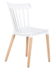 Набор 4 шт Стул обеденный THEO, ножки светлый бук белый (W-02)