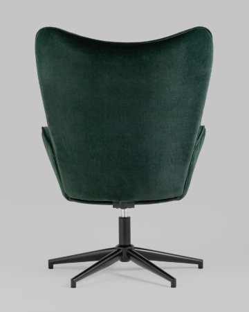 Кресло Филадельфия велюр изумрудный ножка черная