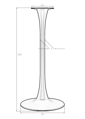 Подстолье барное JIM BLACK HIGH