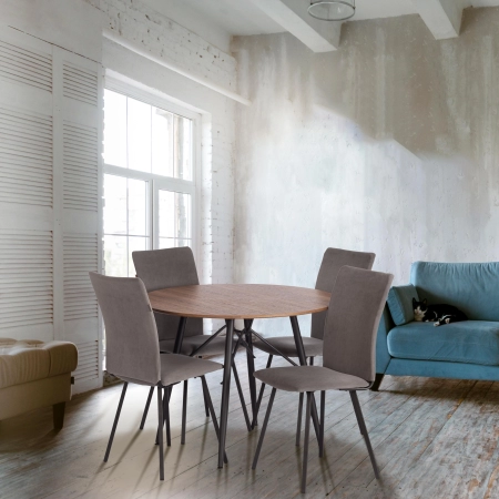 Стул обеденный La Rousse темно-серая ткань