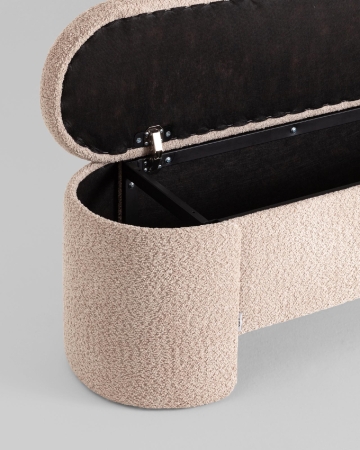 Банкетка Taks с местом для хранения букле капучино