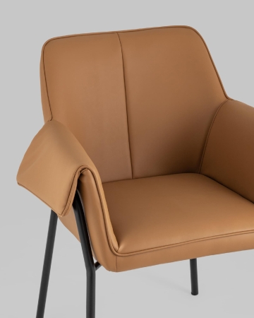 Кресло Бесс экокожа коричневый 2 шт.