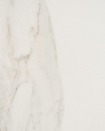 Стол круглый Терралино D90 верх керамика белый матовый, основание металл латте