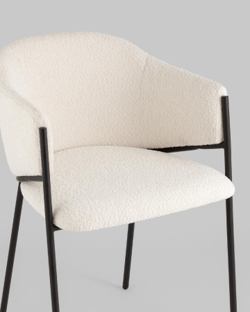 Стул Brace букле белый