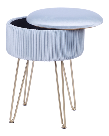 Пуф Астор светло-голубой