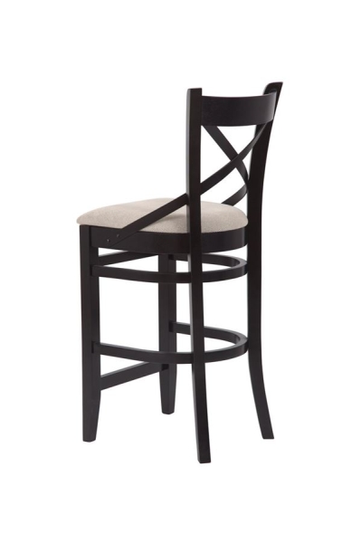 Стул барный "Hugo" венге, бежевый