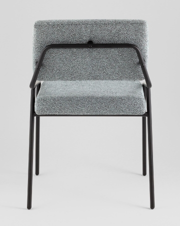 Стул Теллинг шенилл серо-синий