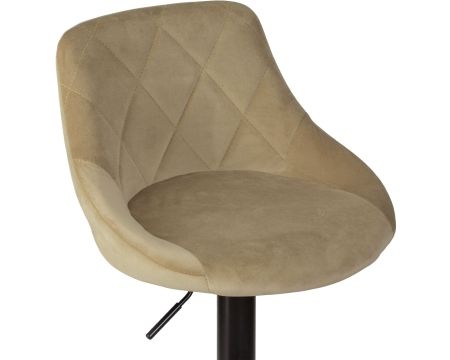 Стул барный LOGAN черный мокко велюр MJ9-9