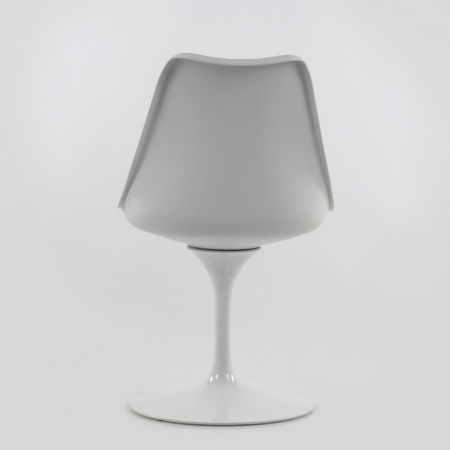 Стул Tulip style белый с черной подушкой