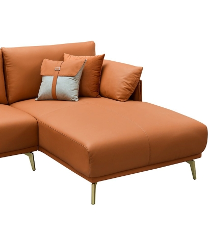 Диван CALIFORNIA NAPPA SF002 коричневый, угол правый