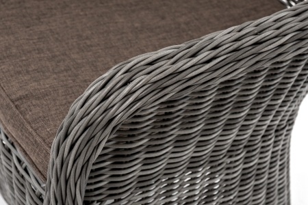 "Эспрессо–80 R" обеденная группа плетеная, цвет графит