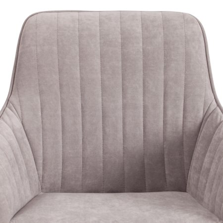 Кресло DUBLIN велюр Clermon, светло-серый